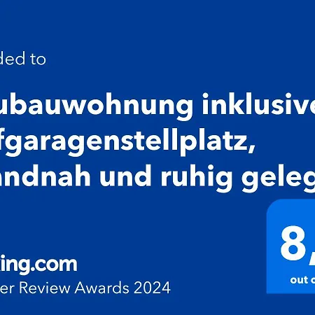 Neubauwohnung Inklusive Tiefgaragenstellplatz, Strandnah Und Ruhig Gelegen * Sierksdorf